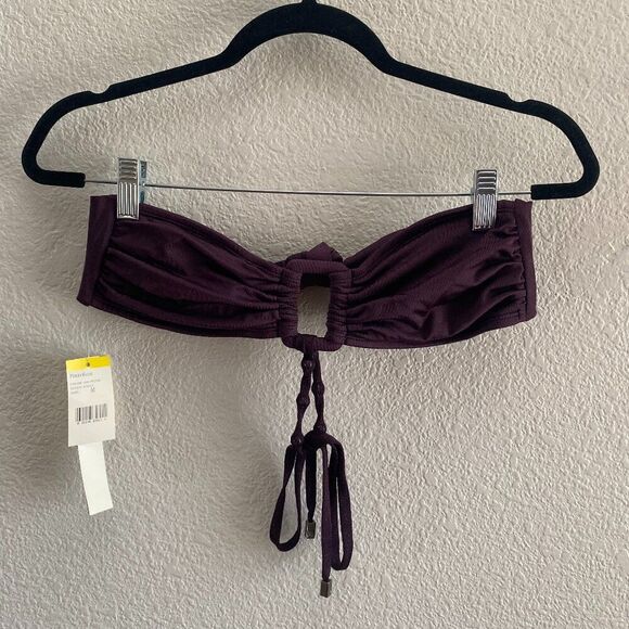 Perry Ellis x Victoria's Secret Bikini Top Plum Color Size Medium NWT $64 Swim - Picture 1 of 6